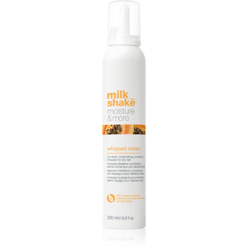 Milk Shake Moisture & More Whipped Cream tratament de hidratare fara clatire pentru par uscat 200 ml