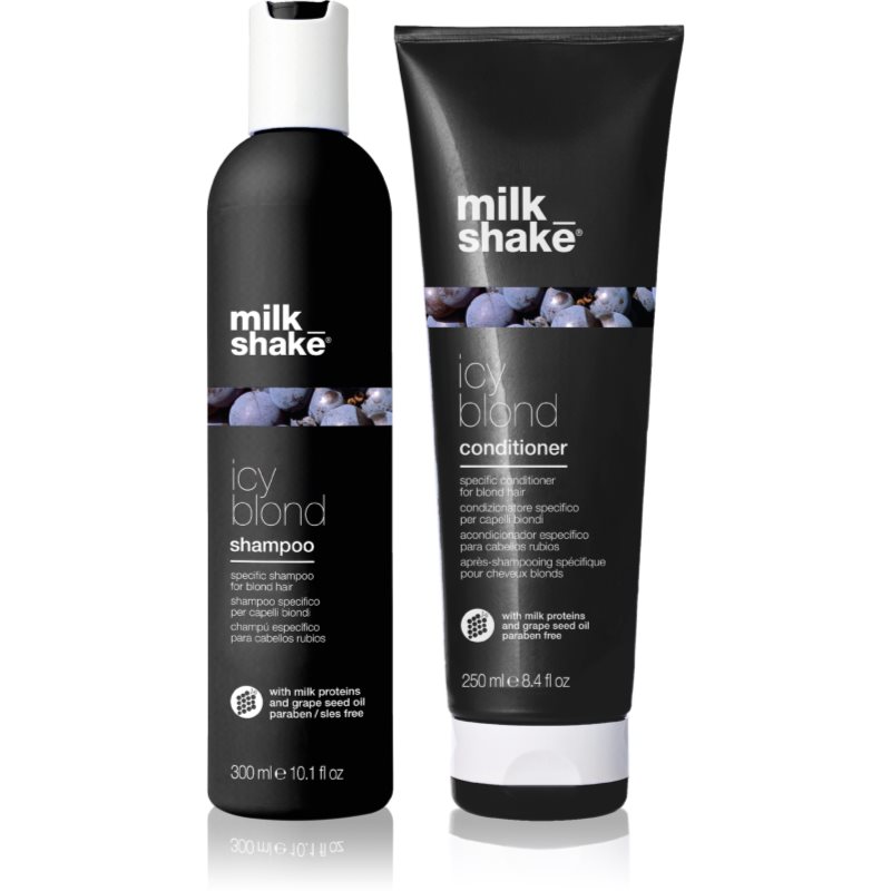 Milk Shake Icy Blond Duo Pack set pentru parul blond cu suvite Milk Shake Icy Blond Duo Pack set pentru parul blond cu suvite