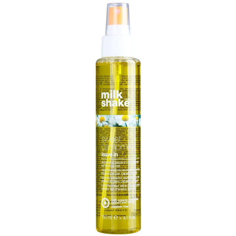 Milk Shake Sweet Camomile balsam hranitor fara clatire pentru par blond 150 ml