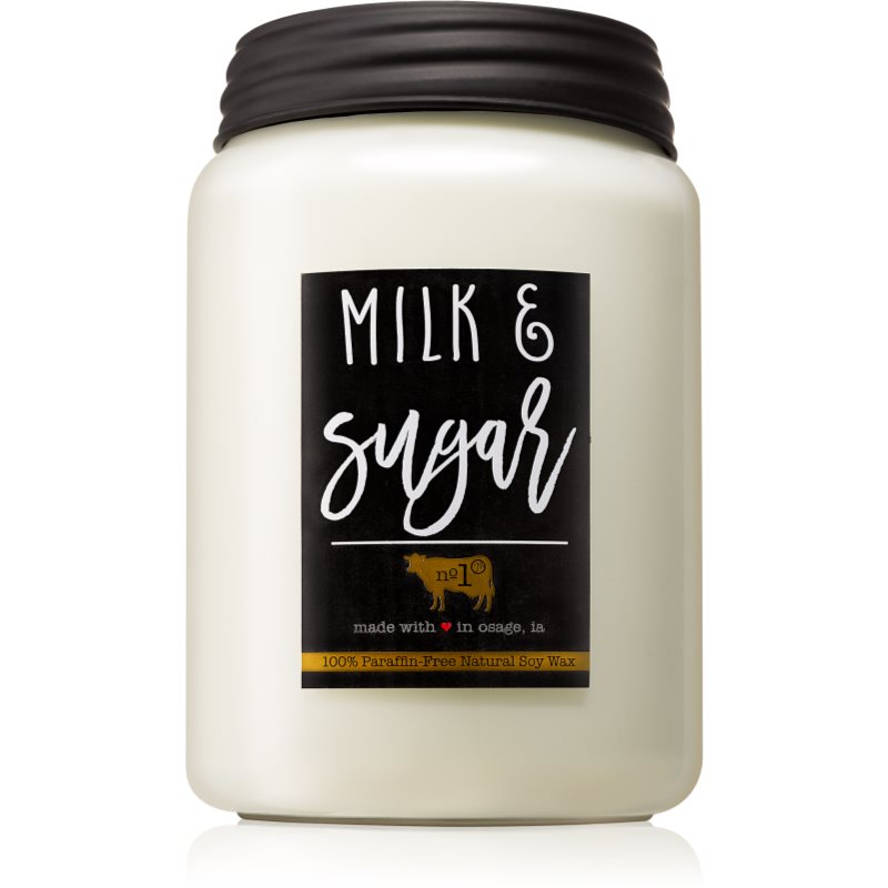 Milkhouse Candle Co. Farmhouse Milk & Sugar lumânare parfumată Mason Jar 737 g