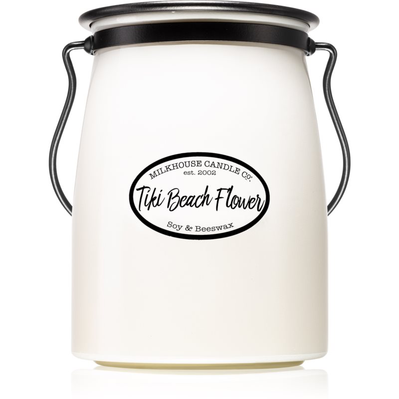 Milkhouse Candle Co. Creamery Tiki Beach Flower lumânare parfumată Butter Jar 624 g