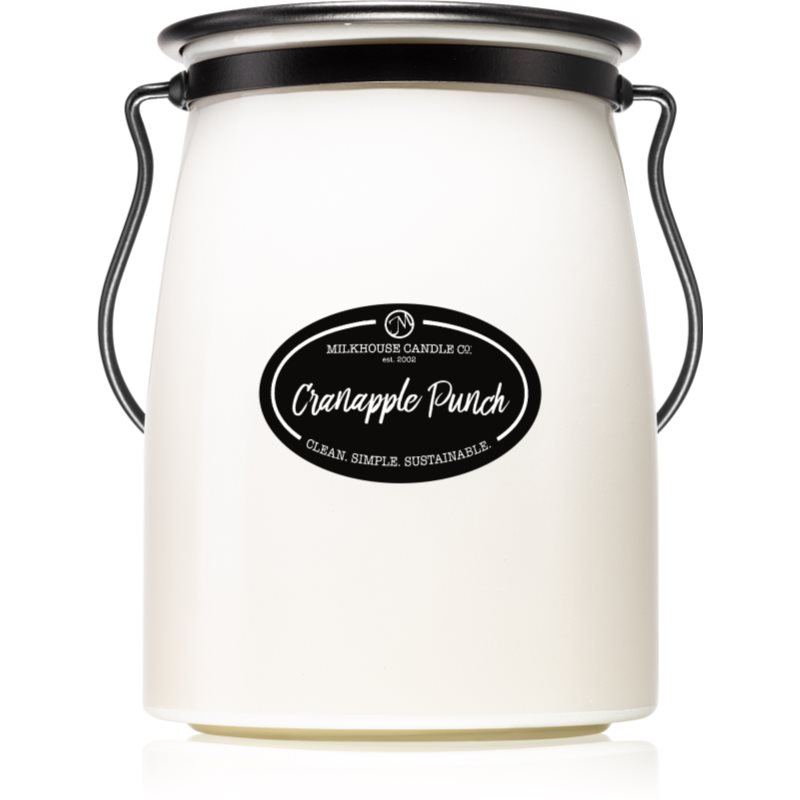 Milkhouse Candle Co. Creamery Cranapple Punch lumânare parfumată Butter Jar 624 g