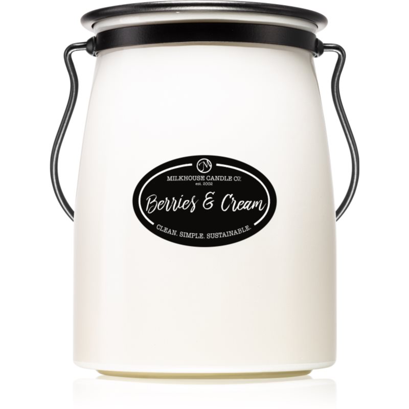 Milkhouse Candle Co. Creamery Berries & Cream lumânare parfumată Butter Jar 624 g