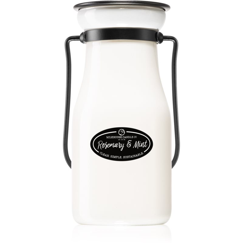 Milkhouse Candle Co. Creamery Rosemary & Mint lumânare parfumată Milkbottle 227 g