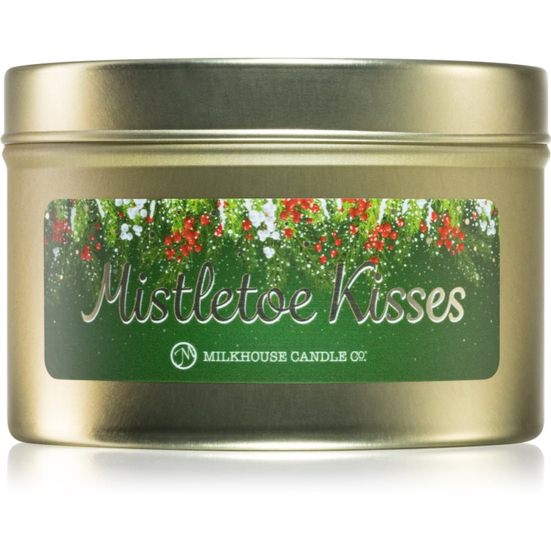 Milkhouse Candle Co. Christmas Mistletoe Kisses lumânare parfumată în placă 141 g