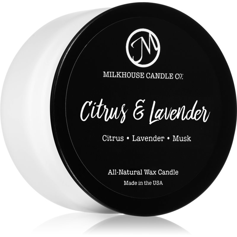 Milkhouse Candle Co. Creamery Citrus & Lavender lumânare parfumată Sampler Tin 42 g