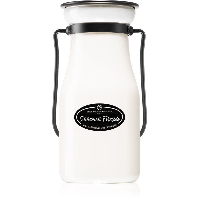 Milkhouse Candle Co. Creamery Cinnamon Fireside lumânare parfumată Milkbottle 227 g