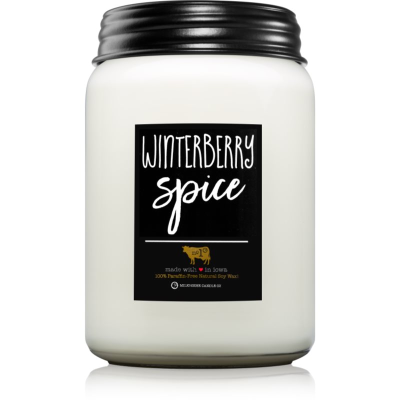 Milkhouse Candle Co. Farmhouse Winterberry Spice lumânare parfumată 737 g