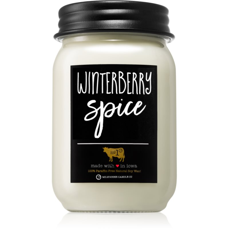 Milkhouse Candle Co. Farmhouse Winterberry Spice lumânare parfumată 369 g