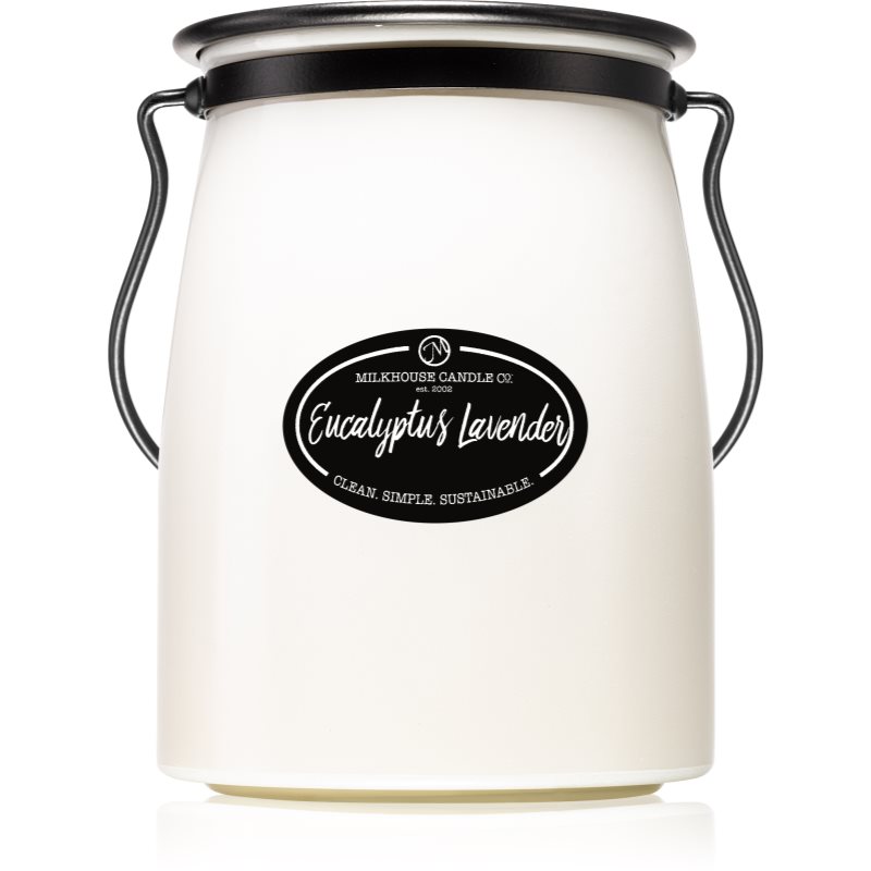 Milkhouse Candle Co. Creamery Eucalyptus Lavender lumânare parfumată Butter Jar 624 g