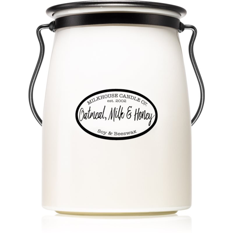 Milkhouse Candle Co. Creamery Oatmeal, Milk & Honey lumânare parfumată Butter Jar 624 g