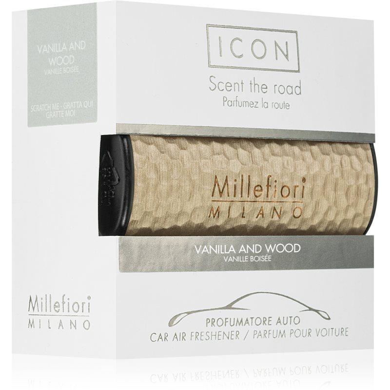 Millefiori Icon Vanilla & Wood parfum pentru masina 1 buc