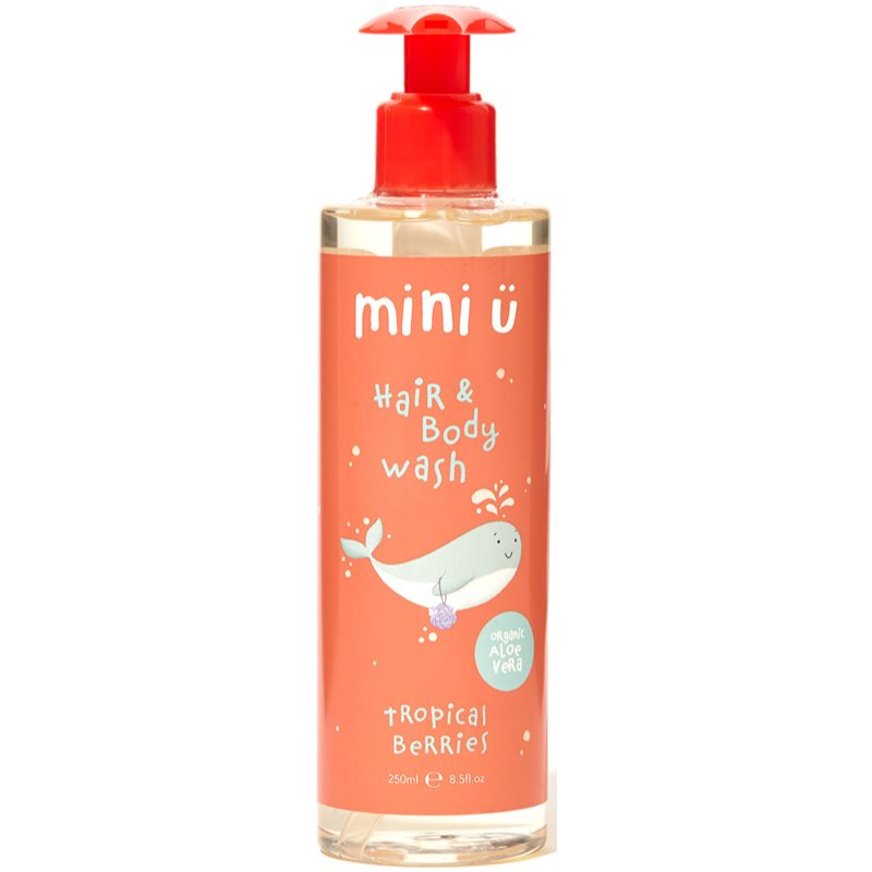 Mini-U Hair & Body Wash Tropical Berries Gel de dus si sampon pentru copii 250 ml