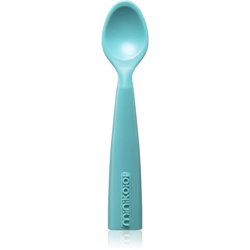 Minikoioi Silicone Spoon linguriță Aqua Green 1 buc