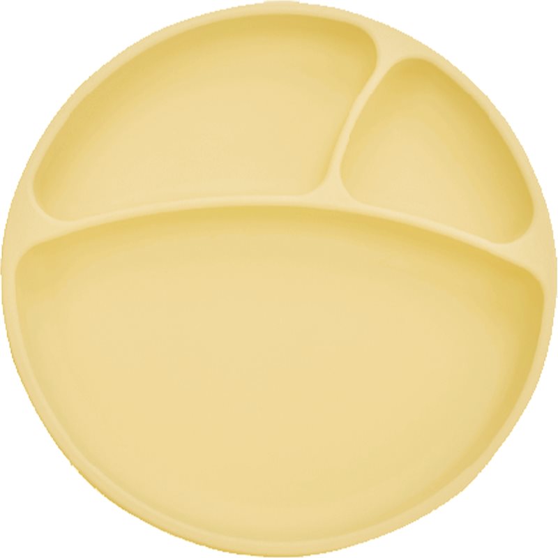 Minikoioi Puzzle Plate Yellow farfurie compartimentată cu ventuză 1 buc