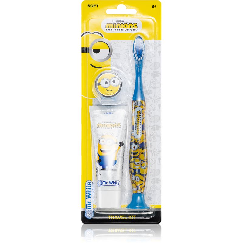 Minions Travel Kit set pentru îngrijirea dentară 3y+(pentru copii)
