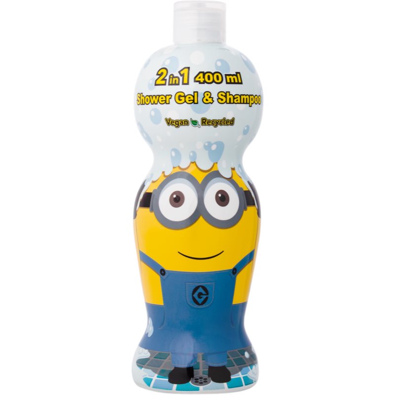 Minions Bathtime Shampoo & Shower Gel 2 in 1 gel de dus si sampon 400 ml