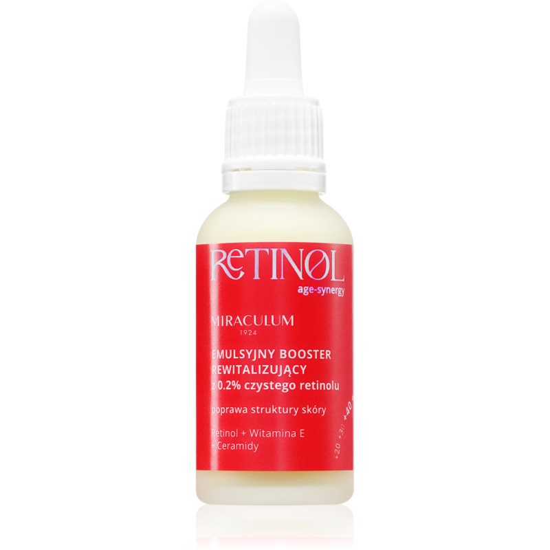 Miraculum AGE-SYNERGY RETINOL 0.2% ser anti-imbatranire si imperfectiunilor ale pielii cu retinol 30 ml