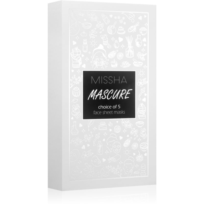Missha Merry Christmas Mascure Mask Set set de măști textile (amestec)