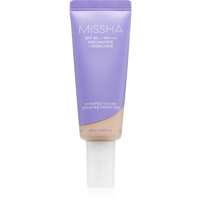 Missha M Perfect Cover Serum BB Cream Pro Crema BB ce ofera aspect perfect pielii SPF 50+ culoare #23 20 ml