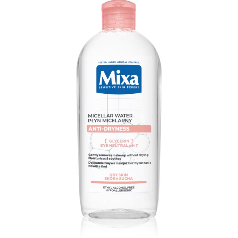 Mixa Anti-Dryness mizellares Wasser gegen das Austrocknen der Haut 400 ml