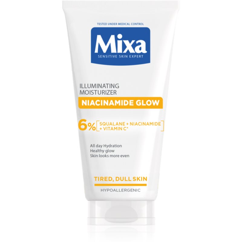 MIXA Niacinamide Glow aufhellende Crem mit feuchtigkeitsspendender Wirkung 50 ml