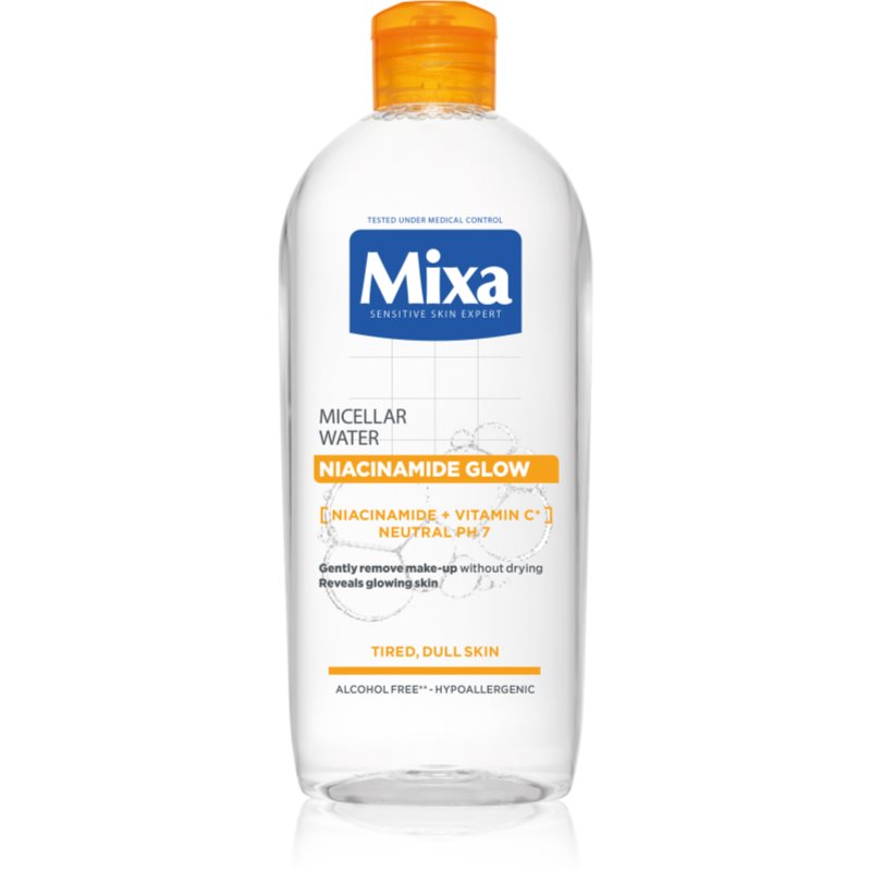 Mixa Niacinamide Glow apa cu particule micele pentru o piele mai luminoasa 400 ml