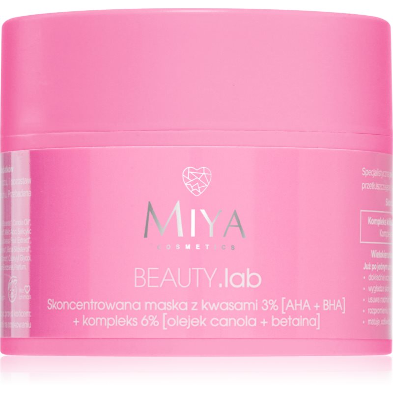 MIYA Cosmetics BEAUTY.lab masca pentru exfoliere 50 g