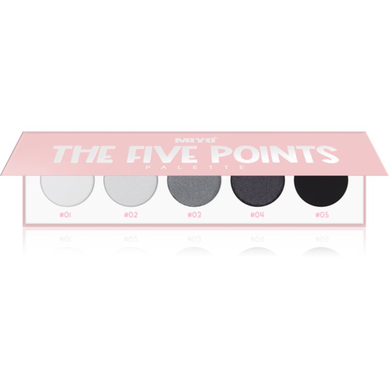 Miyo Eyeshadow The five points paletă cu farduri de ochi culoare 02 Smokey 1 buc