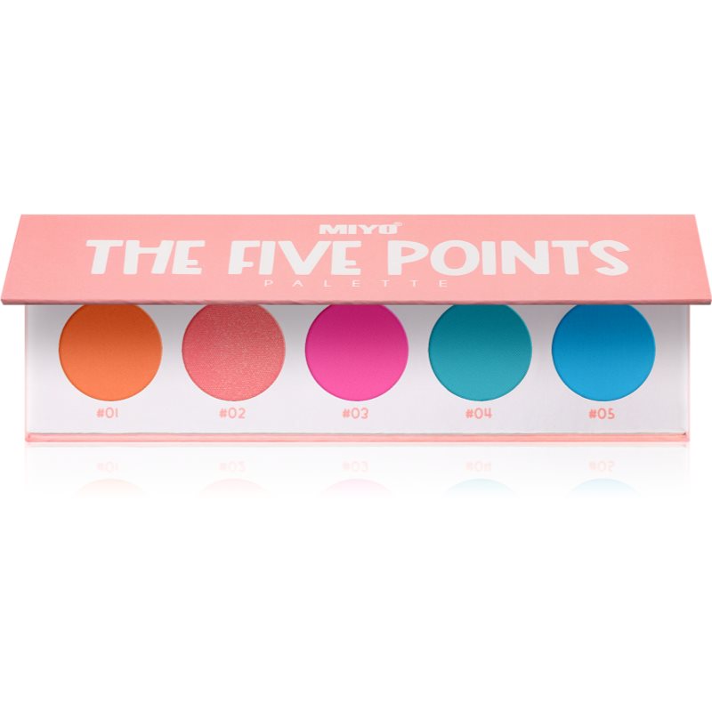 Miyo Eyeshadow The five points paletă cu farduri de ochi culoare 06 Carnival 1 buc