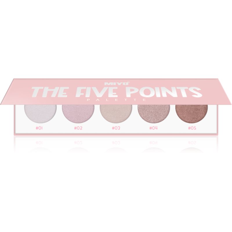 Miyo Eyeshadow The five points paletă cu farduri de ochi culoare 08 Very me 1 buc