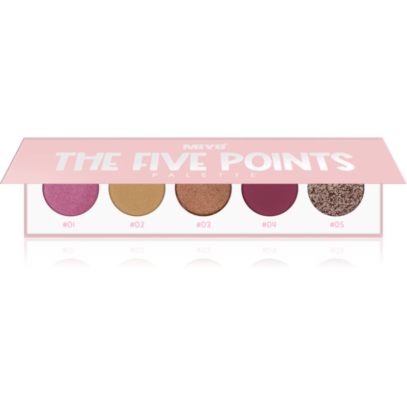 Miyo Eyeshadow The five points paletă cu farduri de ochi culoare 27 Purple heart 1 buc