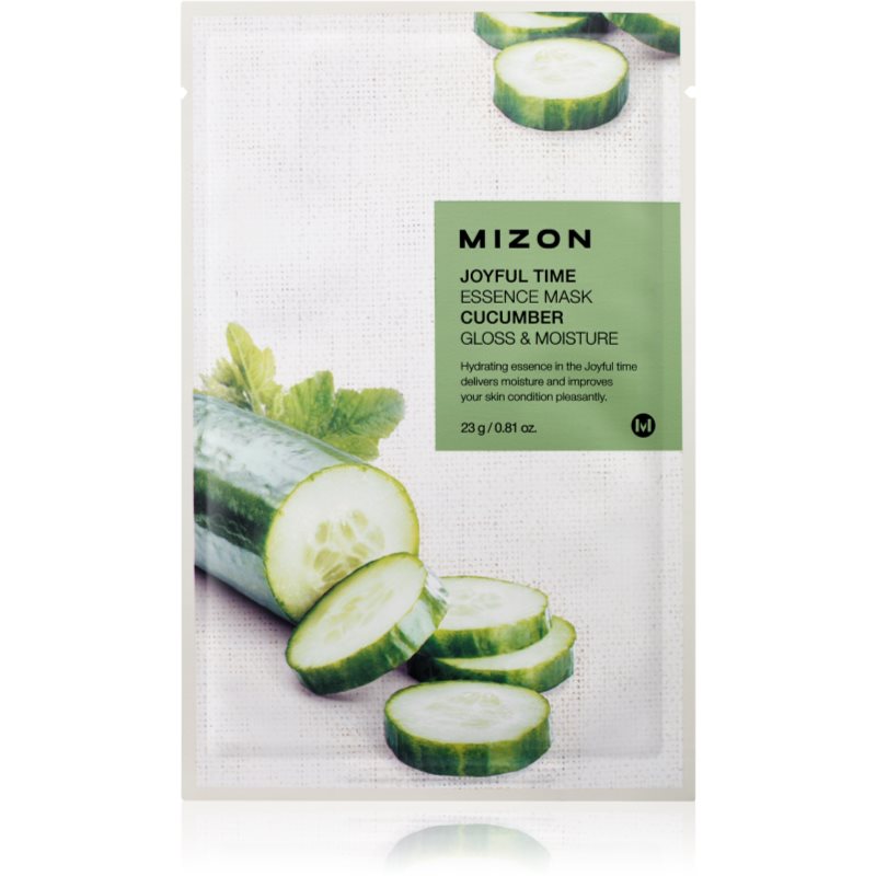 Mizon Joyful Time Cucumber Mască textilă cu efect de iluminare și hidratare 23 g