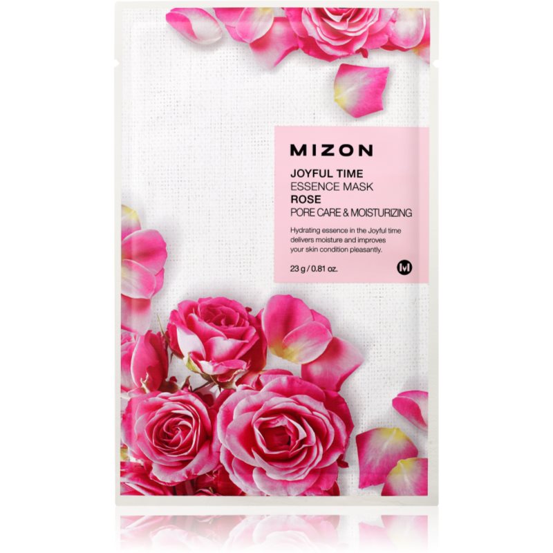 Mizon Joyful Time Rose mască textilă hidratantă pentru micsorarea porilor 23 g