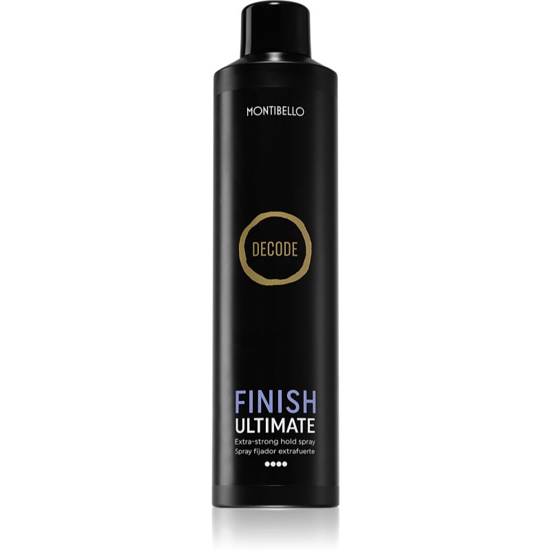 Montibello Decode Finish Ultimate Spray fixativ pentru păr cu fixare foarte puternică rezistent la umezeala 400 ml