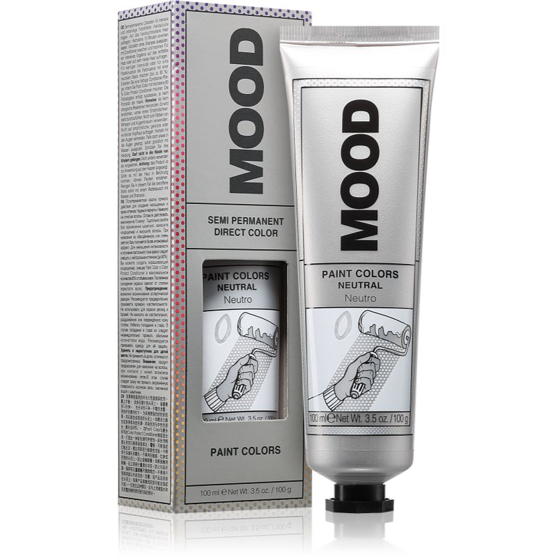 MOOD Paint Colors vopsea de păr semipermanentă culoare Neutral 100 ml MOOD Paint Colors vopsea de păr semipermanentă culoare Neutral 100 ml
