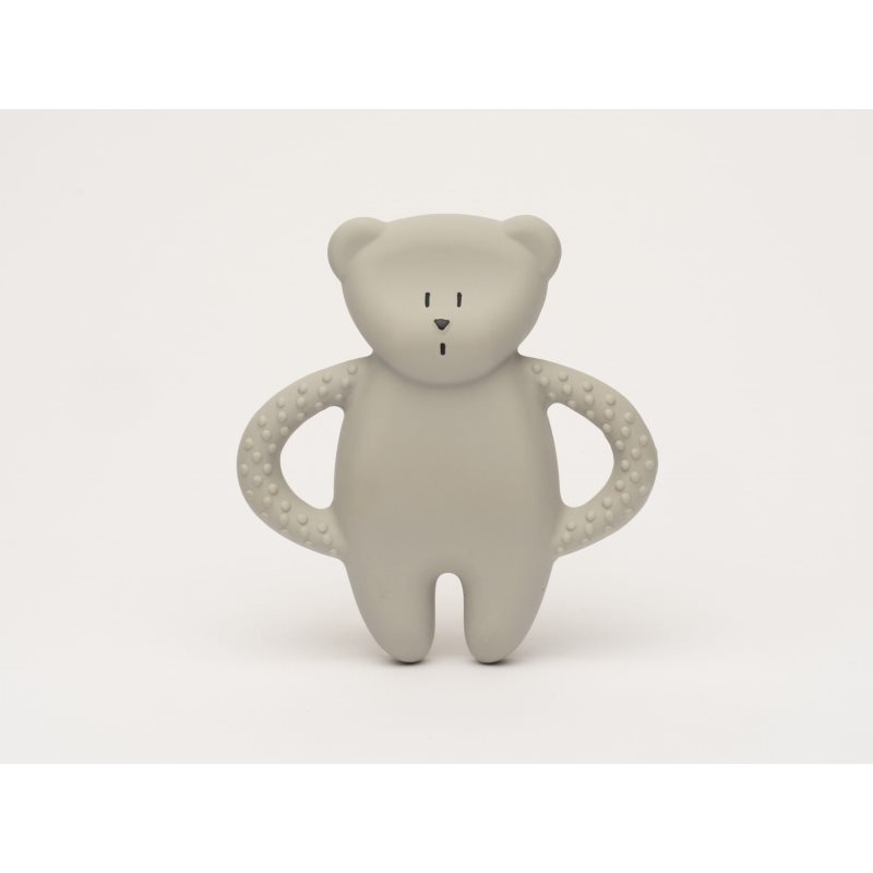 Moonie Natural Teether Grey jucărie pentru dentiție 1 buc