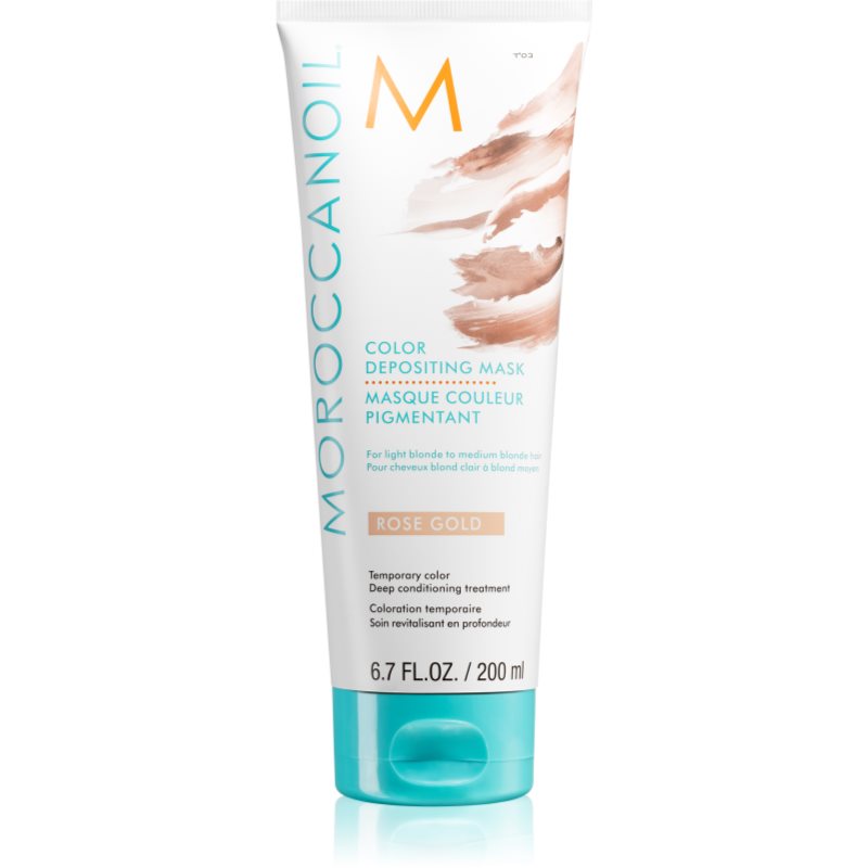 Moroccanoil Color Depositing mască fină de hrănire fără pigmenți permanenți de culoare Rose Gold 200 ml