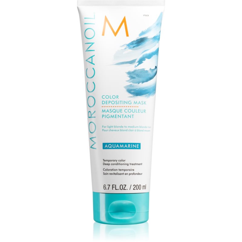 Moroccanoil Color Depositing mască fină de hrănire fără pigmenți permanenți de culoare Aquamarine 200 ml