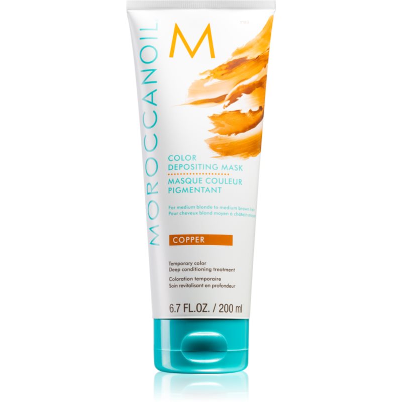 Moroccanoil Color Depositing mască fină de hrănire fără pigmenți permanenți de culoare Copper 200 ml