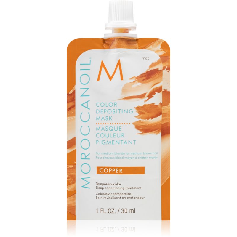 Moroccanoil Color Depositing mască fină de hrănire fără pigmenți permanenți de culoare Copper 30 ml