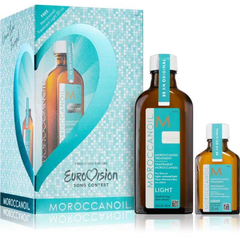 Moroccanoil Treatment Treatment Light olej pro jemné, barvené vlasy 100 ml + Treatment Light olej pro jemné, barvené vlasy 25 ml kosmetická sada