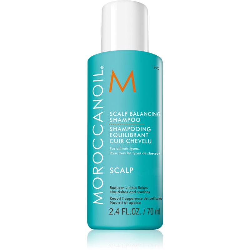 Moroccanoil Scalp Balancing Shampoo sampon cu efect calmant pentru par gras antimătreață 70 ml