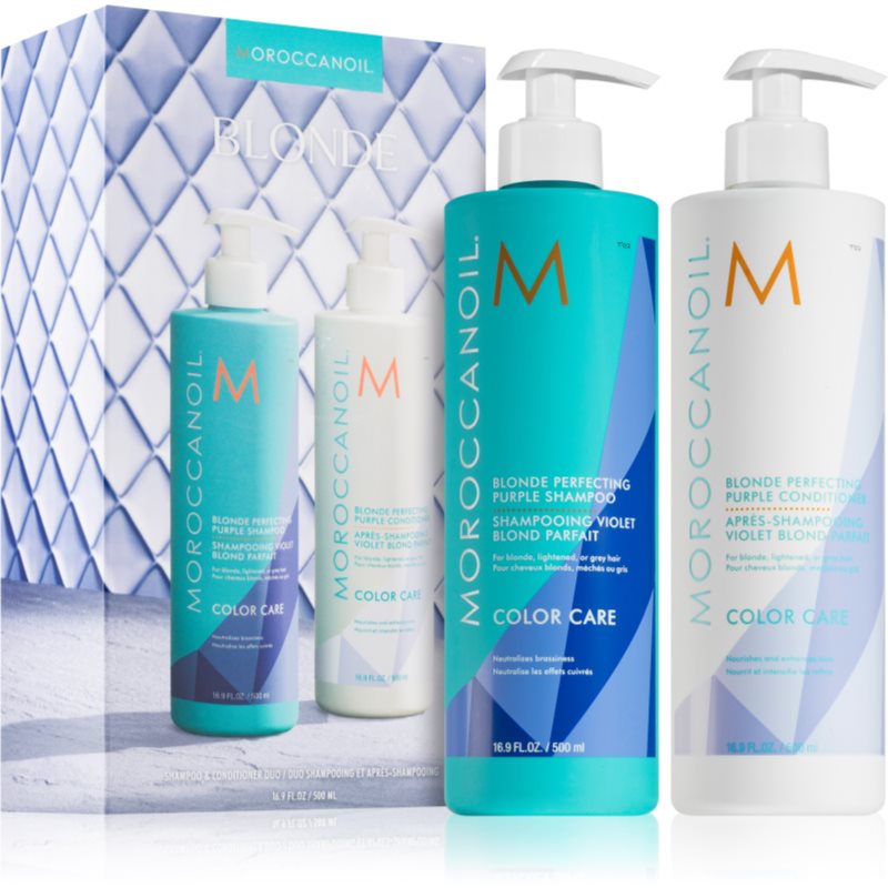 Moroccanoil Color Care set pentru parul blond cu suvite