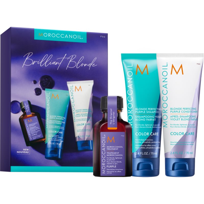 Moroccanoil Brilliant Blonde Set set pentru par blond