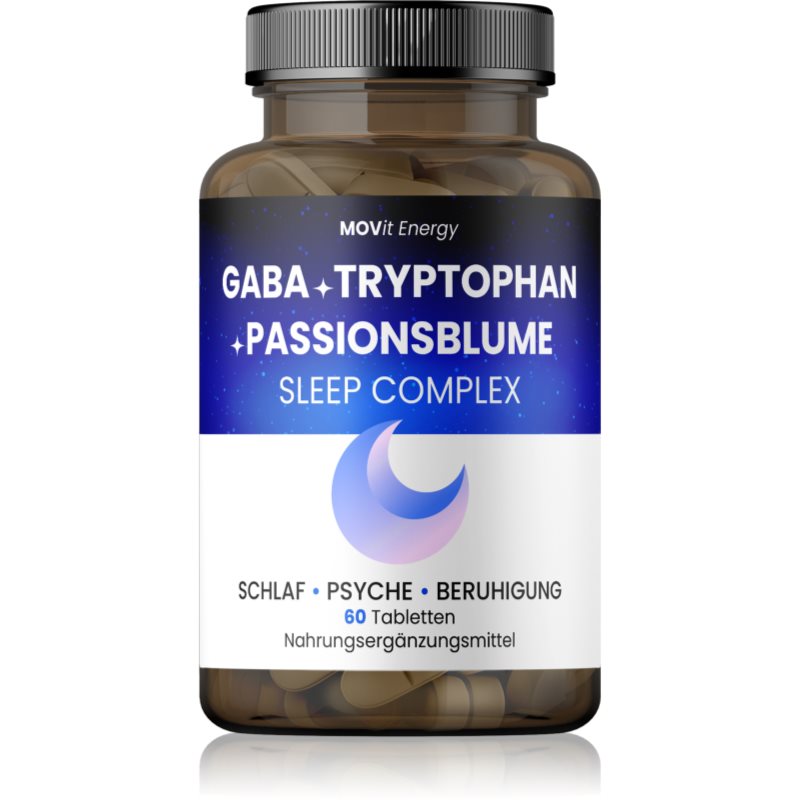 Movit Energy Sleep Complex GABA + Tryptophan + Passionsblume Tabletten zur Förderung von Schlaf und Regeneration 102 g