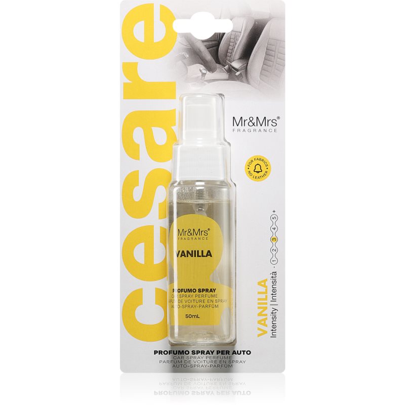 Mr & Mrs Fragrance Cesare Vanilla odorizant de camera pentru mașină 50 ml