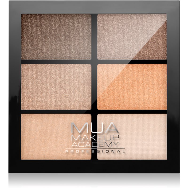 MUA Makeup Academy Professional 6 Shade Palette paletă cu farduri de ochi culoare Coral Delights 7,8 g