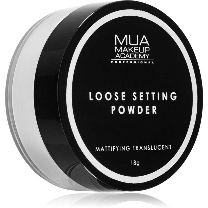 MUA Makeup Academy Matte pudra pulbere transparentă pentru un aspect mat 16 g
