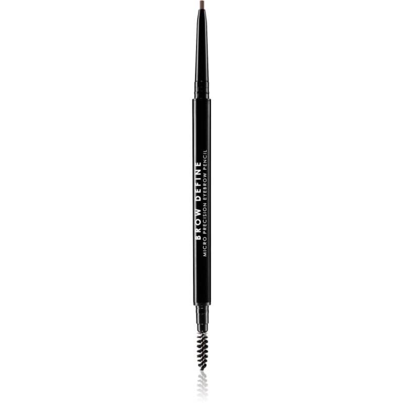 MUA Makeup Academy Brow Define creion sprâncene precise cu pensula culoare Mid Brown 0,3 g